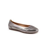 Women's Safi Ballerina Flat by SoftWalk in Pewter (Size 7 1/2 M)