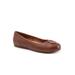 Extra Wide Width Women's Savannah Flat by SoftWalk in Cognac (Size 12 WW)