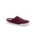 Wide Width Women's Auburn Mule by SoftWalk in Burgundy Fabric (Size 9 W)