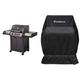 Enders Gasgrill MONROE BLACK PRO 3 K TURBO, 3-Brenner mit Kocher, Guss-Rost #8371 & Abdeckhaube für Gasgrills: MONROE 2+3 (bis 2019), MONROE PRO X 3 (ab 2020), BOSTON 2+3#5693