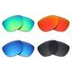 Mryok 4 Pair Polarized Replacement Lenses for Oakley Trillbe X Sunglass - Stealth Black/Fire Red/Ice Blue/Emerald Green