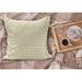 East Urban Home Ambesonne Yellow & White Fluffy Throw Pillow Cushion Cover, Hexagonal Pattern Honeycomb Beehive Simplistic Geometrical Monochrome | Wayfair