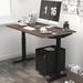 Inbox Zero Anaria 2 Piece Rectangular Standing Desk Office Set Wood/Metal in Black | Wayfair F7B77F41659E4217A8F4A4D23E6FFF69