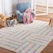 Blue/White 79 x 0.23 in Indoor Area Rug - Latitude Run® Playhouse 259 Area Rug In Ivory/Blue | 79 W x 0.23 D in | Wayfair