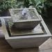 Campania International Kenzo Concrete Garden Terrace Fountain | 9.75 H x 11.75 W x 11.75 D in | Wayfair FT-262-PN