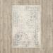 Gray Rectangle 2'6" x 4' Area Rug - Ophelia & Co. Nuss Oriental Machine Made Power Loom Ivory/Sliver Indoor Area Rug | Wayfair