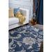 Blue 60 x 0.35 in Area Rug - Red Barrel Studio® Majoros Floral Navy Rug, Polypropylene | 60 W x 0.35 D in | Wayfair RDBA2951 44371146