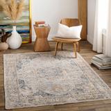 Tuganay 5' x 7'5" Traditional Updated Traditional Vintage Beige/Blue/Charcoal/Cream/Denim/Gray/Ink Blue/Light Beige/Light Gray/Mustard/Taupe/Teal Area Rug - Hauteloom