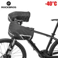 ROCKBROS – mitaines de Bar pour moto vtt Dirt Bike cyclisme doublure polaire thermique guidon