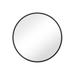 Round Wall Mirror - Black Frame - 19.7"