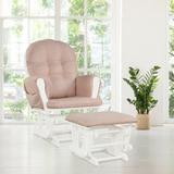 Gymax Baby Nursery Relax Rocker Rocking Chair Glider & Ottoman Set w/