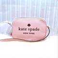 Kate Spade Bags | Kate Spade Glitter On Pebbled Leather Camera Bag Rose Smoke | Color: Pink | Size: Os