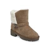 Women's Faux Suede 1.5" Heel With Berber Back Boot by GaaHuu in Tan (Size 9 M)