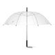 eBuyGB Pack of 6 Wedding Dome, Manual Opening Stick Umbrella, 98 Cm, Transparent