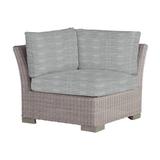 Summer Classics Club Woven Patio Lounge Chair w/ Cushions Metal/Wicker/Rattan in Gray | 29.5 H x 34 W x 34 D in | Wayfair 362024+C585H4325N
