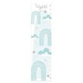 Isabelle & Max™ Sageville Rainbows & Clouds Personalized Growth Chart Canvas | 39 H x 10 W x 0.5 D in | Wayfair D594DC73C39F440C9C66971D11894ABD