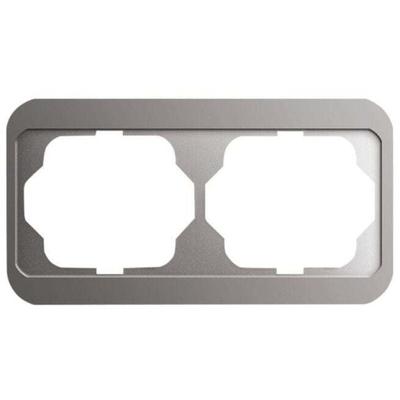 Busch-Jaeger Abdeckrahmen 2-fach Alpha nea platin Rahmen Elektro Thermoplast Image