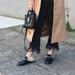 Michael Kors Shoes | Michael Kors Designer Black 100% Leather Mules Slip On Loafer Shoes 8 M | Color: Black/Gold | Size: 8