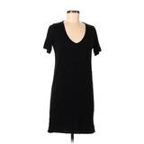 Boohoo Casual Dress - Shift: Black Solid Dresses - Women's Size 6