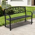 Goplus - Banc de Jardin d'Exterieur, Jardin,Banc Exterieur, Balcon, Place pour 2 Personnes, Canape