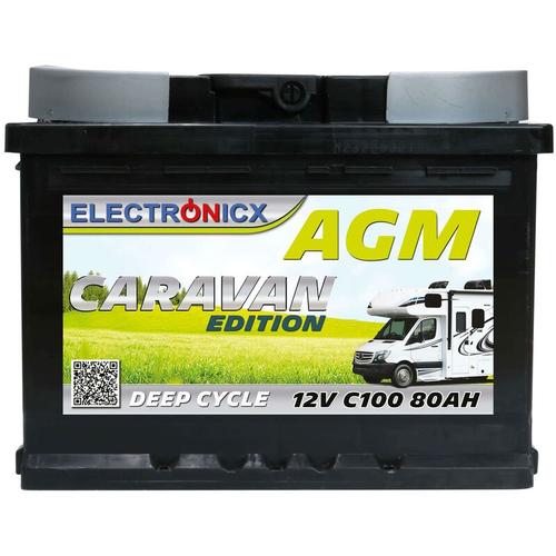 Caravan Edition Batterie agm 80 ah 12V Wohnmobil Boot Versorgung… – Electronicx
