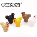 Marumine-décennie s de construction animaux de ferme jetables pour enfants kit de briques MOC