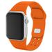 Orange Cleveland Browns Debossed Silicone Apple Watch Band