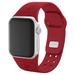 Red Atlanta Falcons Debossed Silicone Apple Watch Band