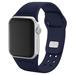 Navy New England Patriots Debossed Silicone Apple Watch Band