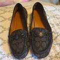 Coach Shoes | Coach Black Shoes Loafers | Color: Black/Gray | Size: 7.5