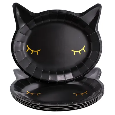 Pappteller Fledermaus, 22 x 20 cm, 6 Stück Image