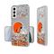 Cleveland Browns Galaxy Clear Case with Confetti Design