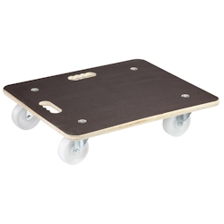 WAGNER Transporthilfe Multiplex MAXIGRIP 18 mm - 59 x 49 x 13,5 cm, Rollen Ø 100 mm, Tragkraft 400 kg - 20111301 Image