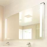 Ebern Designs Ernie Lighted Bathroom Mirror Glass | 30 H x 72 W x 2 D in | Wayfair FB7DD096609545CEAEF55034B21A7724