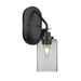 Longshore Tides Odyssey 1-Light Wall Sconce Glass/Metal in Black | 13.5 H x 4 W x 8 D in | Wayfair 7AFEAAF9B7CE422586A046F7C6B911C3