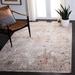 Brown/White 120 x 96 W in Indoor Area Rug - Williston Forge Curley Abstract Brown/Beige Area Rug Polyester/Viscose | 120 H x 96 W in | Wayfair