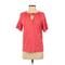 MICHAEL Michael Kors Short Sleeve Blouse: Orange Solid Tops - Womens Size Small