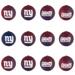 New York Giants Holiday Ball Ornaments 12-Pack