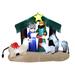 Rebrilliant Laquon Nativity Scene Inflatable in Blue/Brown/Gray | 77.95 H x 100 W x 46.85 D in | Wayfair 48FD72D46AD148719C6C9FD22ABBD91E