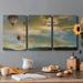 Latitude Run® Sunset Rendezvous- Premium Gallery Wrapped Canvas - Ready To Hang Canvas, in Black/Blue/Green | 12 H x 24 W x 1 D in | Wayfair