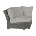 Summer Classics Rustic Woven Sectional Corner Wicker/Rattan in Gray | 32 H x 48 W x 48 D in | Outdoor Furniture | Wayfair 376931+C058H4325W4325