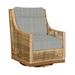 Summer Classics Outdoor Peninsula Gliding Wicker/Rattan Chair w/ Cushions in Brown | 40.25 H x 30.25 W x 36.5 D in | Wayfair 420537+C524H4325W4325