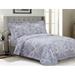 Canora Grey Ahquan Standard Cotton Reversible 8 Piece Duvet Cover Set Cotton Sateen in Blue | 2 Twin Duvet Cover + 6 Additional Pieces | Wayfair