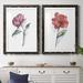 Rosdorf Park Watercolor Floral Contour III Premium Framed Matte - Ready To Hang Plastic in Black/Blue/Green | 20 H x 34 W in | Wayfair