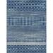 Blue/Navy 79 x 0.25 in Area Rug - Union Rustic Skyla Geometric Machine Woven Navy Area Rug Polypropylene | 79 W x 0.25 D in | Wayfair