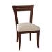 Red Barrel Studio® Claverley Ladder Back Side Chair Wood/Upholstered in Brown | 34 H x 20 W x 21 D in | Wayfair A5F0E379C5BD413DA23D1EC76BB2AC47