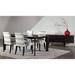 Red Barrel Studio® Sadeka Dining Table Wood in White/Brown | 29 H x 80 W x 36 D in | Wayfair 1664526222674C19805574F5B2D62EF9