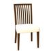 Rosalind Wheeler Fig Slat Back Side Chair Wood/Upholstered in Brown | 36 H x 19 W x 19 D in | Wayfair 677418F70F5646E4BFBF300A920A4C38