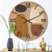 Designart 'Minimal Elementary Organic And Geometric Compostions XXXXVII' Modern Wood Wall Clock