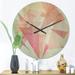 Designart 'Vintage Triangular' Farmhouse Wood Wall Clock